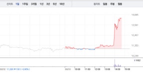 [특징주] 에스앤더블류, 갑자기 오후 들어 대거 매수세로 30%대 급등…6거래일만에