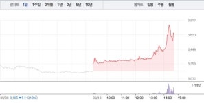 에스와이, 3거래일만에 14% 급등…3600원선 재돌파