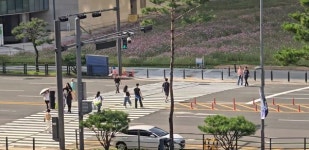 경기도, 10월 대형행사 앞두고 광교중앙로 횡단보도 신설…300m 돌아가지 않아도 돼 편리해졌다