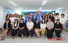 [뉴스웍스 포토] 염태영 수원시장 후보, 학부모 간담회 진행