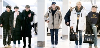 세븐틴, 다양한 패딩으로 멋낸 겨울 공항패션 '훈훈한 발걸음'