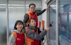 SKC 신입사원, 종로구 사회복지기관에 윈도우 필름 시공