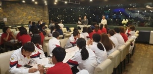 구미시, 중국 장춘탁월여자축구단 환송회 개최