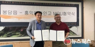 화성시 봉담읍-홍익디자인고등학교, 한부모가정에 후원품 전달