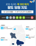 로또882회당첨번호 18·34·39·43·44·45+23… 1등 5명 41억씩 초대박·모두 자동
