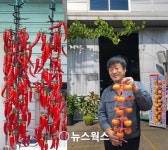 "곶감 집에서도 말려요"…우석엔지니어링 '곶감 건조용 걸이' 농가서 인기
