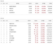[12일 특징주] 한화투자증권우·유유제약1우·대원미디어 등 14개 종목 상한가