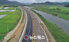 경주IC~터미널 잇는 강변로, 착공 2년 7개월만에 개통
