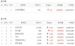 [4일 특징주] SG세계물산·비트나인·로스웰 등 7개 종목 상한가
