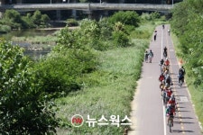 안양 학의천변 산책로 폭 3.7m에서 5m로 넓혀…오는 9월 4.5㎞ 구간 공사 마쳐