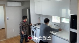 울진 산불피해 이재민 27세대 44명, 임시조립주택 입주