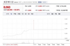 [특징주] 세종메디칼·조광ILI, 장 초반 상한가 터치