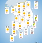 [오늘 날씨] 대체로 맑아…낮 최고 서울·춘천·청주·전주·광주 28도