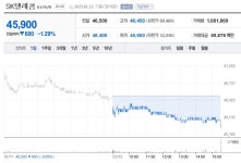 [12일 특징주] SK텔레콤, 52주 신저가 경신…혜인 등 4개 종목 상한가