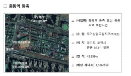 성남 금광2동 행정복지센터 북측 3056가구 공급 예정