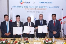 CJ대한통운 인도 자회사 CJ다슬, 타타모터스와 물류 MOU 체결