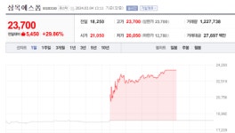 [특징주] 삼목에스폼, 호실적 소식에 장 중 상한가 터치