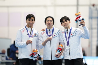 2025 하얼빈 동계 아시안게임, 한국 남자 스피드스케이팅 대표팀 팀 스프린트 은메달 획득!