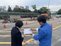 신현녀 용인시의원, GTX-A 구성역 횡단보도 설치현장 점검