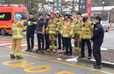 광주보훈병원, 소방당국과 대규모 합동소방훈련 실시