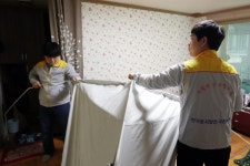 동해바이오화력본부, 취약계층에 난방텐트 65개 전달