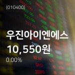 (주가종목정보)우진아이엔에스 주가 정보 및 오늘 시세 26일  현재 10550원