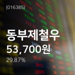 (주가와이어)동부제철우 주가 정보 및 오늘 시세 7일  현재 53700원