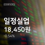 (주가종목정보)일정실업 주가 정보 및 오늘 시세 8일  현재 18450원