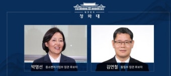 文대통령 박영선·김연철 임명강행, 찬성 45.8% vs 반대 43.3%[리얼미터]