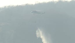 안성 산불, 금광면 장죽리 산6-1번지 불...주민들 안전 주의