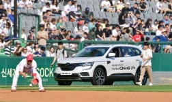 르노삼성차, 인천 SK행복드림구장에 THE NEW QM6 LPe 전시