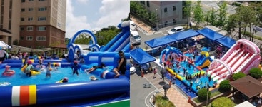 부영아파트, 이동형 워터파크 설치...지역 사회와 더 가까이