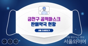 금천구 홈페이지에 공적 마스크 약국별 판매현황 공개