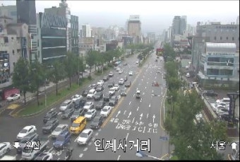 효원지하차도 반정지하차도 침수로 통행 중단...출근길 난항
