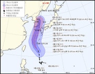 [오늘날씨]9호 태풍 마이삭 북상 전남 제주 20~60mm 비 서울 31도