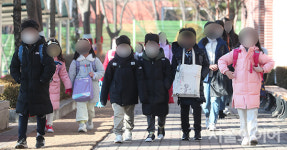[포토] 오미크론 대확산 속 초등학교 전면 등교