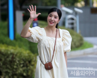 [포토] 권은비, 팬들에게 보내는 상큼 미소