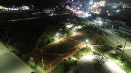 고흥군, 도양읍 녹동신항 공동체정원 맨발길 조성 완료