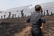 의성 태양광모듈 5500개 등 불타...한국전력 비상