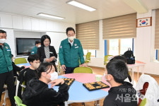임종식 경북교육감, 안동 길안초등학교 방문해 산불 대응 점검