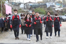 [뉴스투데이 E] 롯데면세점 장선욱 대표, 임직원과 함께 ‘연탄’ 나눠