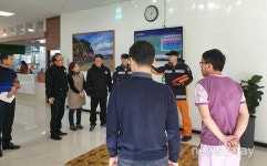 ‘화재피해 최소화’…상주시, 성주봉한방사우나 합동 소방훈련