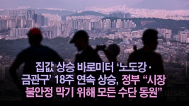 [뉴스투데이 뚝딱뉴스] 집값 상승 바로미터 '노도강·금관구' 18주 연속 상승...정부 