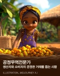 [AI의 JOB카툰] 공정무역전문가, 생산자와 소비자의 공정한 거래를 돕는 사람