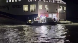 [N2특보] 267명 태운 ‘퀸 제누비아2호’ 전남 신안 족도서 좌초…해경 “23시26분 전원 구조 완료”