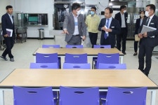 고성군, 개학 앞두고 관내 고등학교 코로나 방역 점검