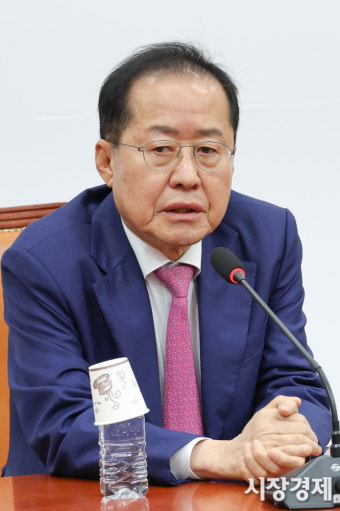 [포토] 홍준표, 권영세 비대위원장과 면담