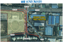 청주시 솔밭공원사거리 주변 교차로개선