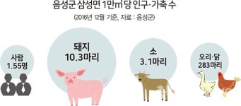 거대한 가축농장 삼성면, 한겨울에도 축사폐수 철철