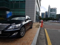 인도 점령한 포항시의원 얌체 주차